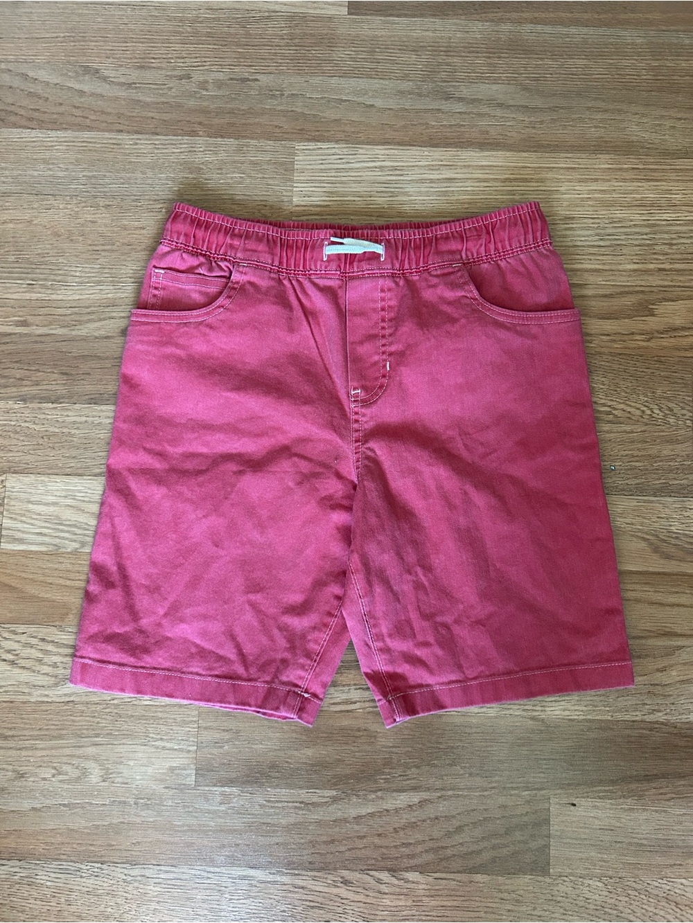 Boys Board Shorts Outdoor Active Red Elastic Waistband Size 12/12A